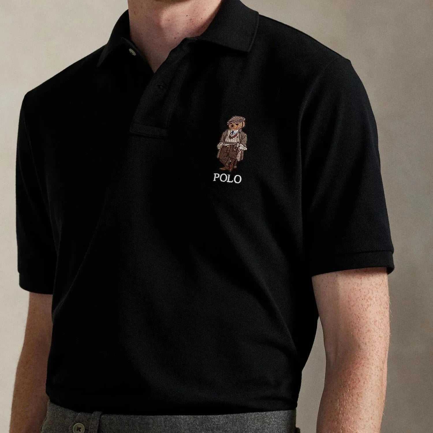 Ralph Lauren Classic Fit Polo Bear Mesh Polo Shirt