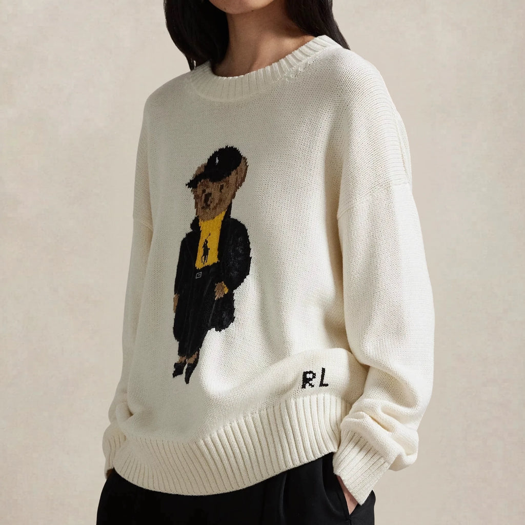 Ralph Lauren Polo Bear Cotton Crew Neck Sweater