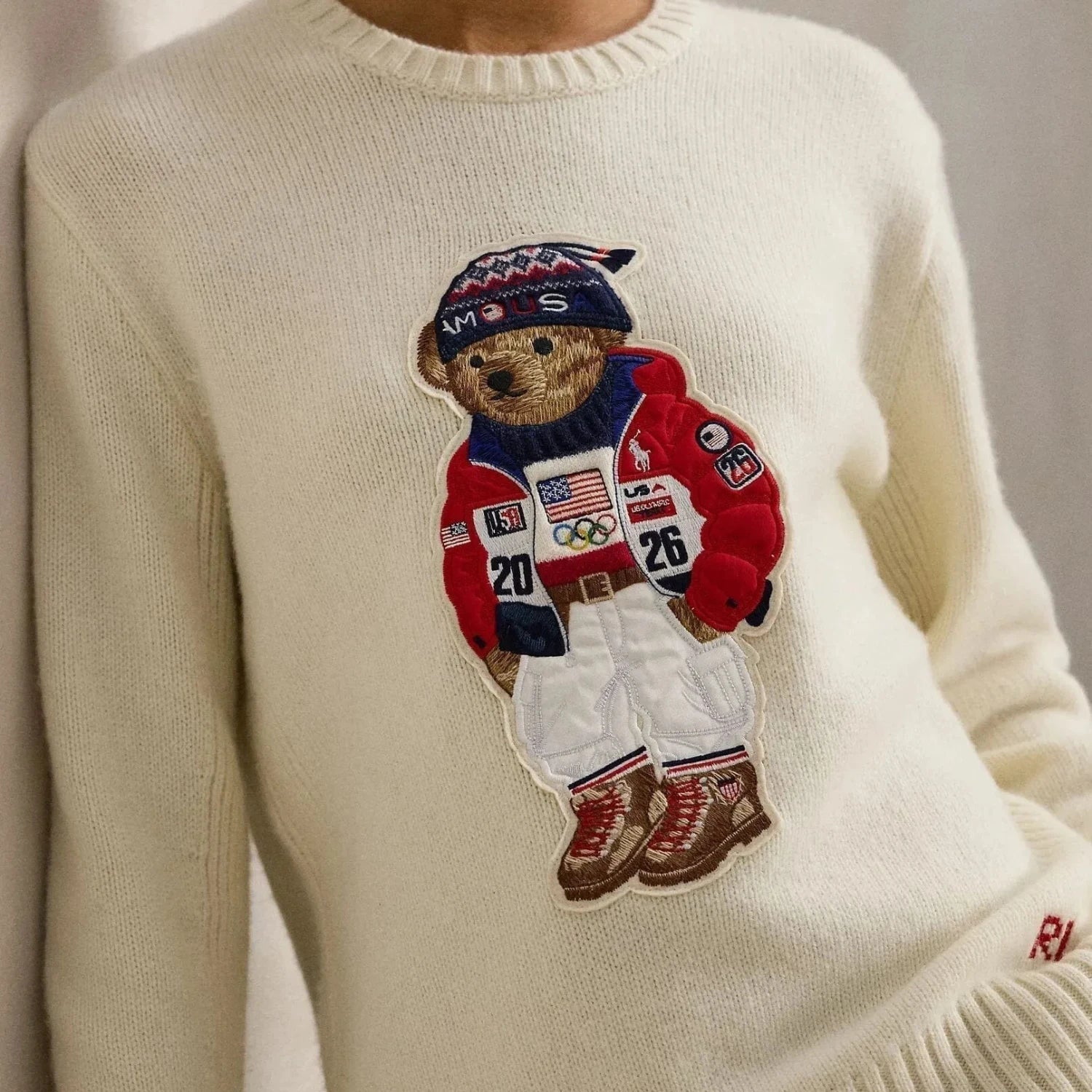 Ralph Lauren Team Usa Polo Bear Sweater
