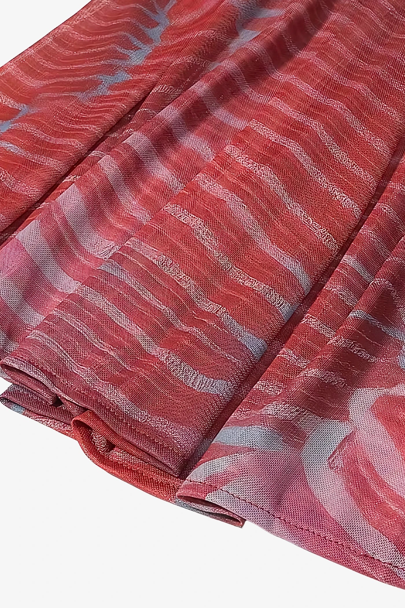 Ripple Glow Mesh Bodysuit Skirt Set