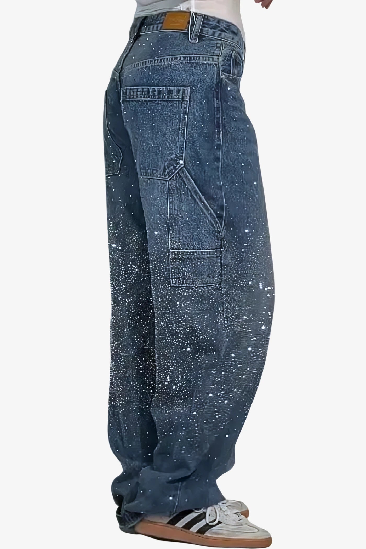 Balloon Carpenter Shine Denim Jeans
