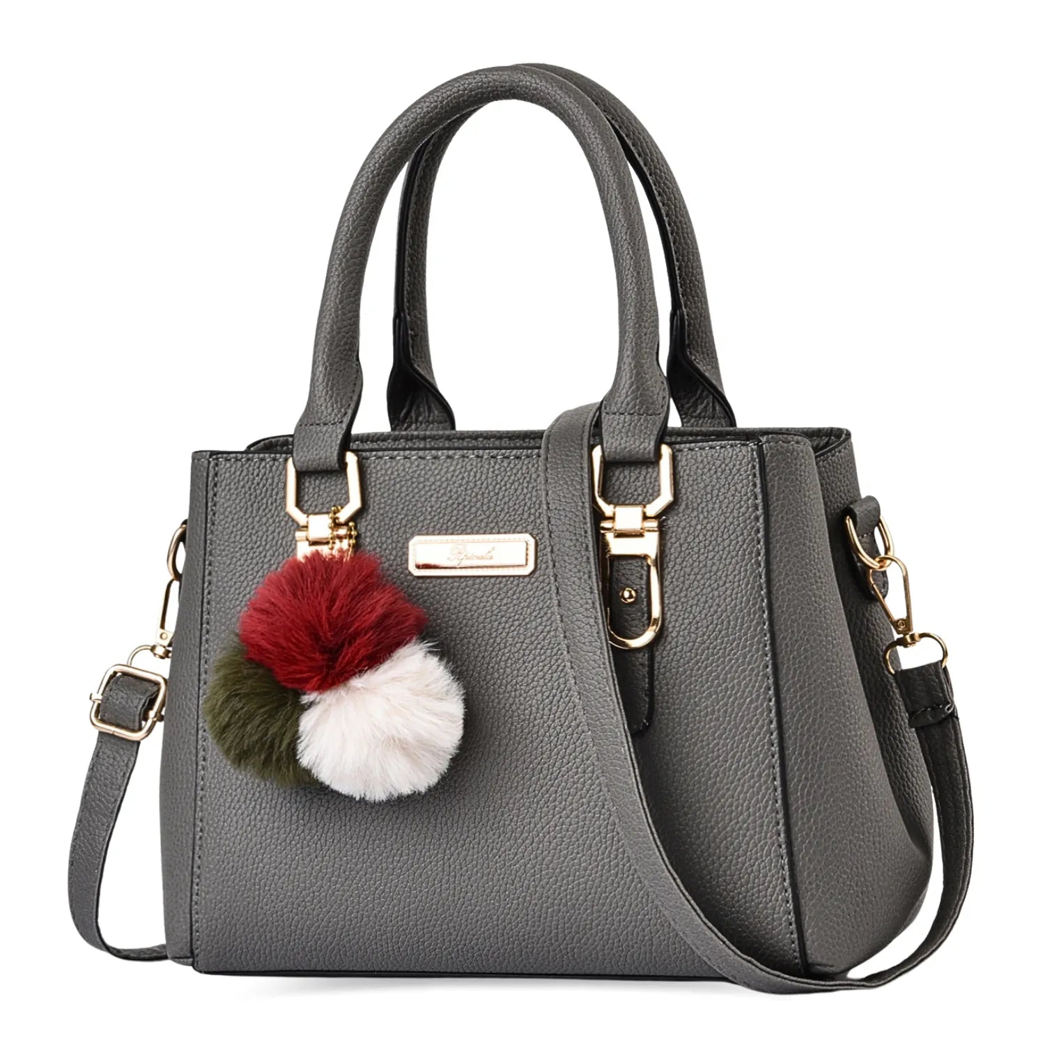 Beading Pompom Pendant Bag