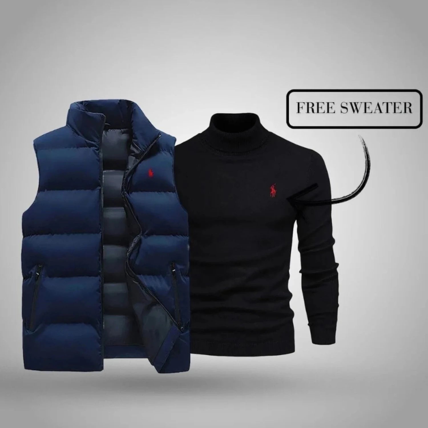 Ralph Lauren Vest + Exclusive Free Sweater (CLEARANCE)