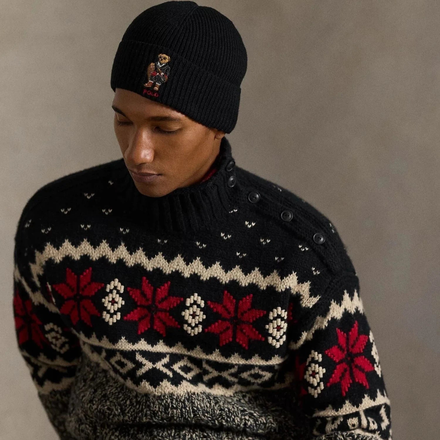 Ralph Lauren Polo Bear Rib-Knit Beanie