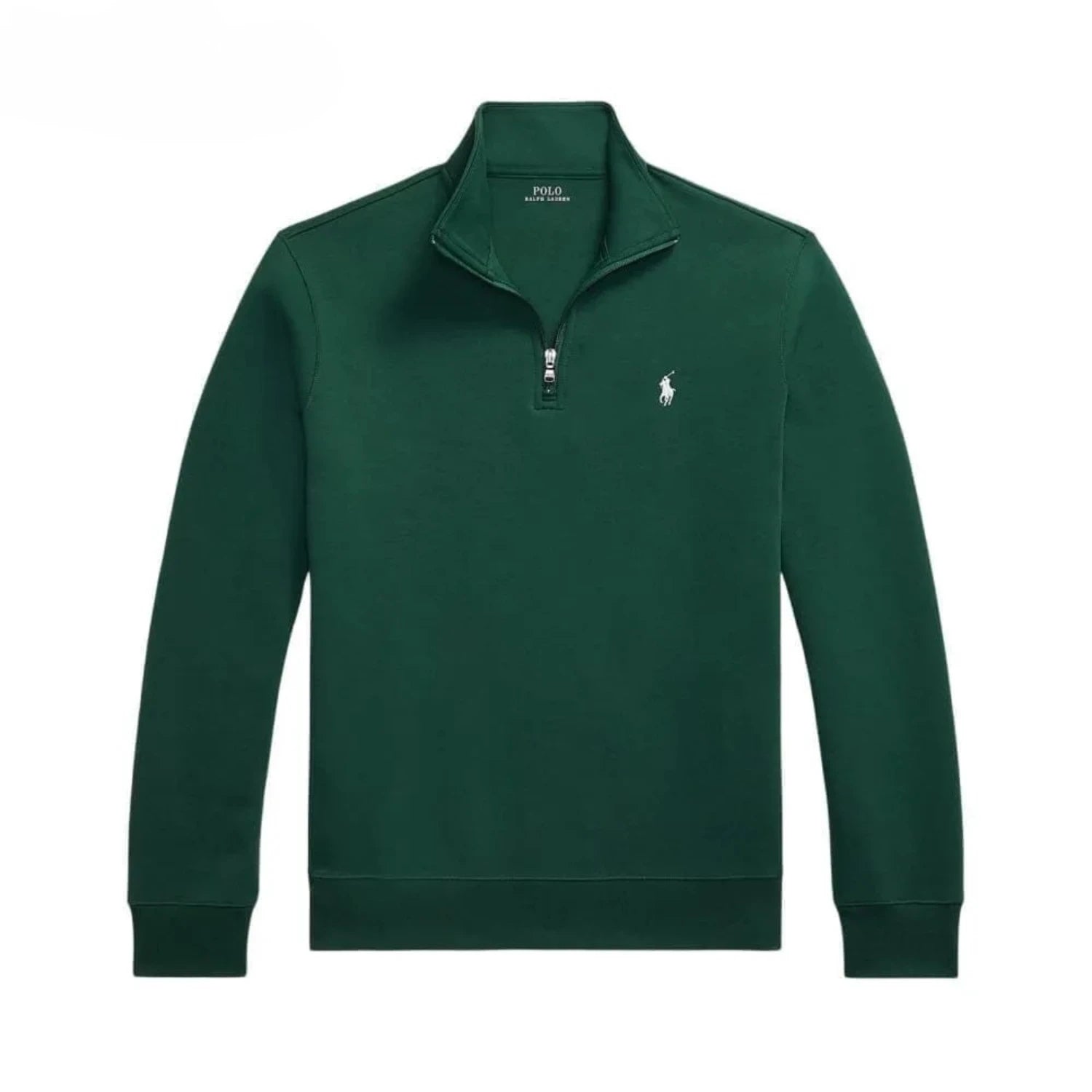 Ralph Lauren Double-Knit Mockneck Pullover