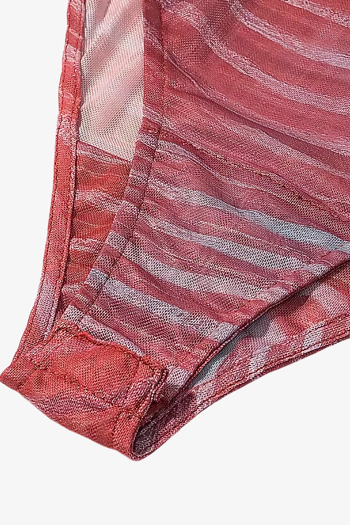 Ripple Glow Mesh Bodysuit Skirt Set