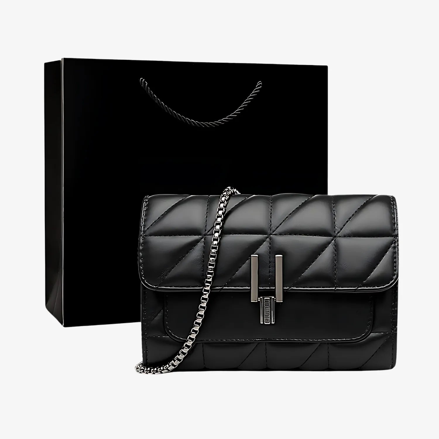 Women's Chequered Crossbody Bag