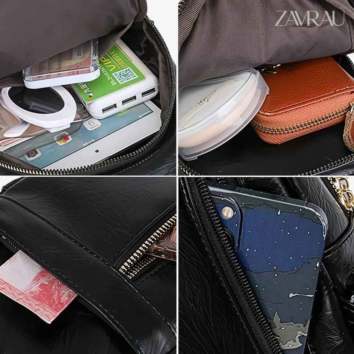 Bolsa Flexível em Couro Feminina - Guard Vogue